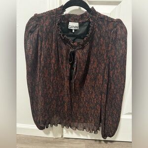 Ganni Georgette Blouse. NWOT